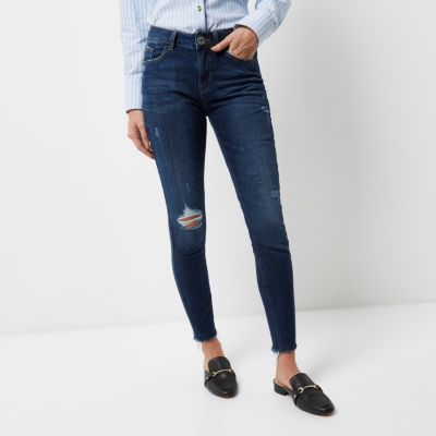 Dark wash Alannah relaxed skinny jeans